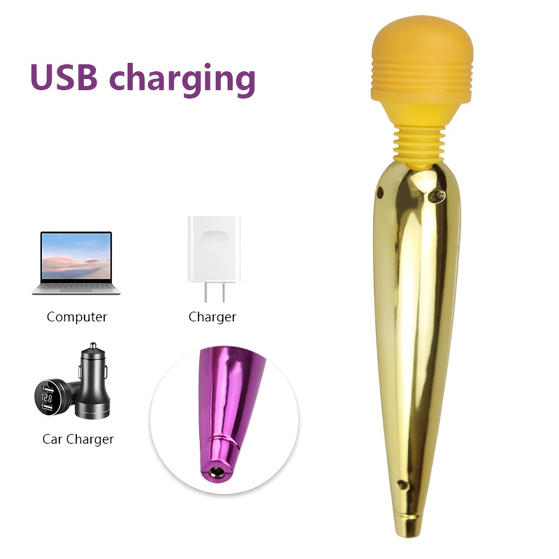 Multi-Frequency USB Rechargeable Wand Vibrator - Image 14