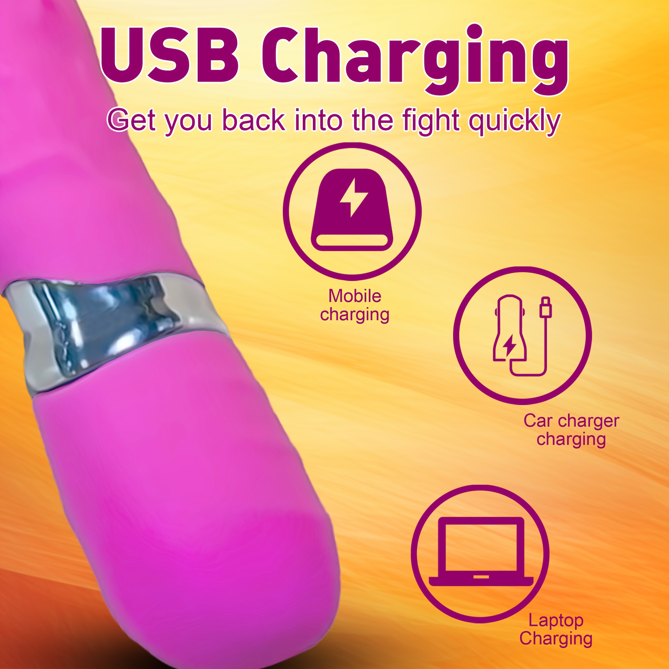 10 Vibration Modes with G Spot Clitoral Dual Massage Rabbit Shaped Vibrator, - Image 16