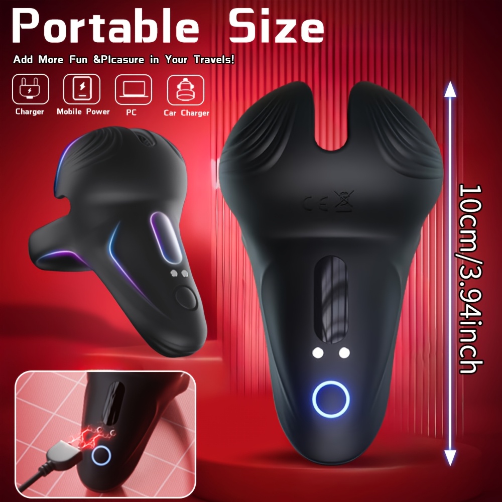 10-Speed Silicone Rechargeable Vibrating Cock Ring - Image 3