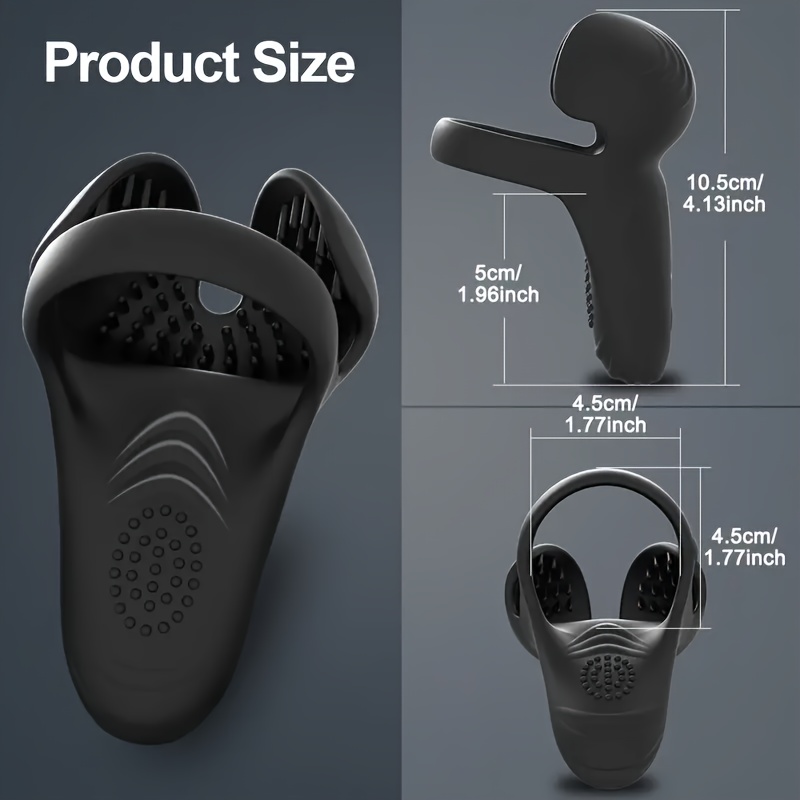 10-Speed Silicone Rechargeable Vibrating Cock Ring - Image 8