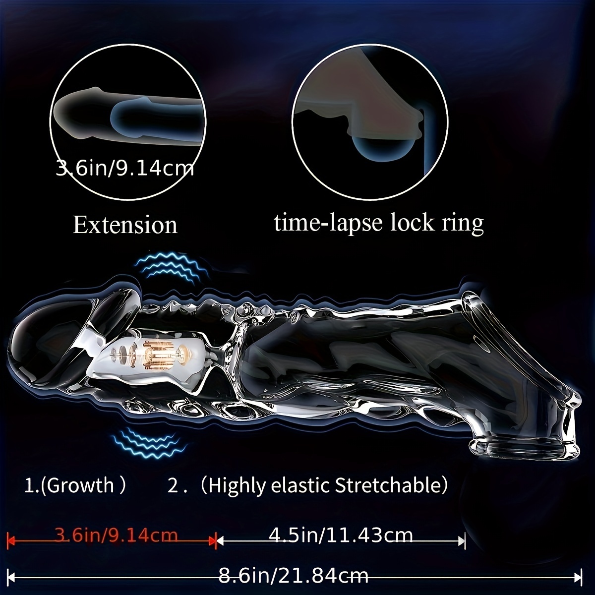 Large Cock Ringwith Vibrator Ring - Image 5