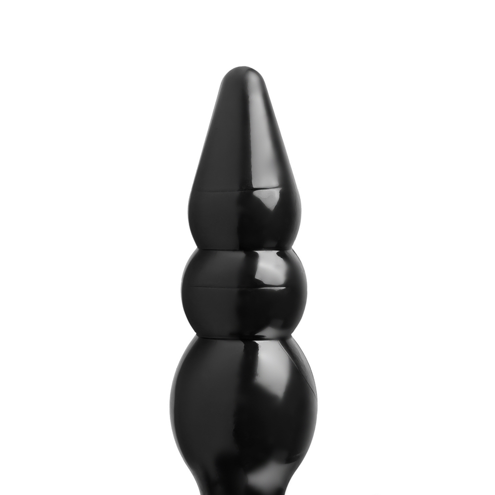 Black Beaded Pleasure Plug - Image 4