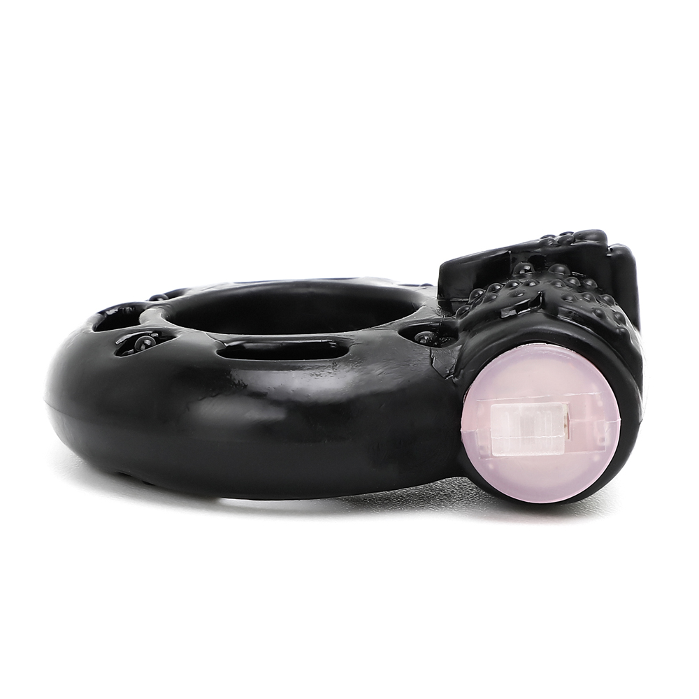 Deluxe Black Vibrating Ring (his) - Image 4
