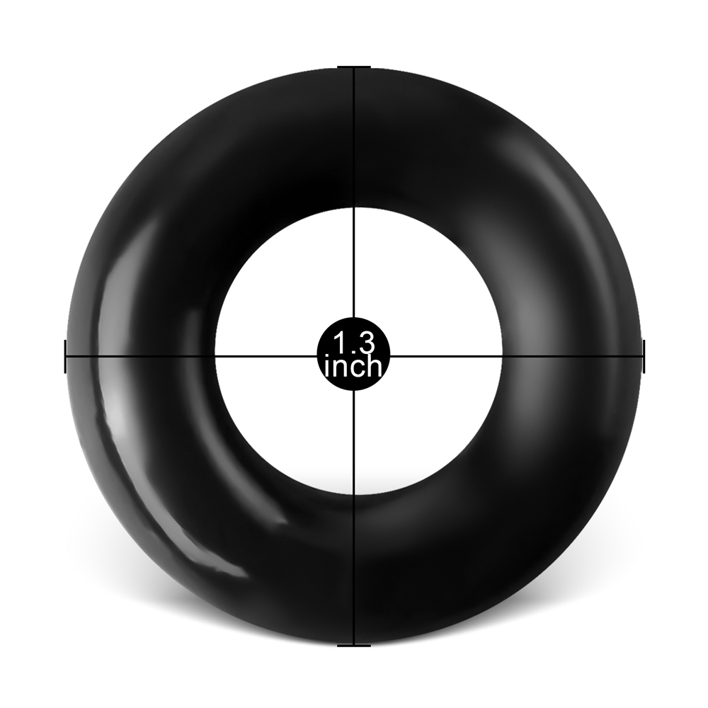 Black Silicone Solid Ring - Image 4