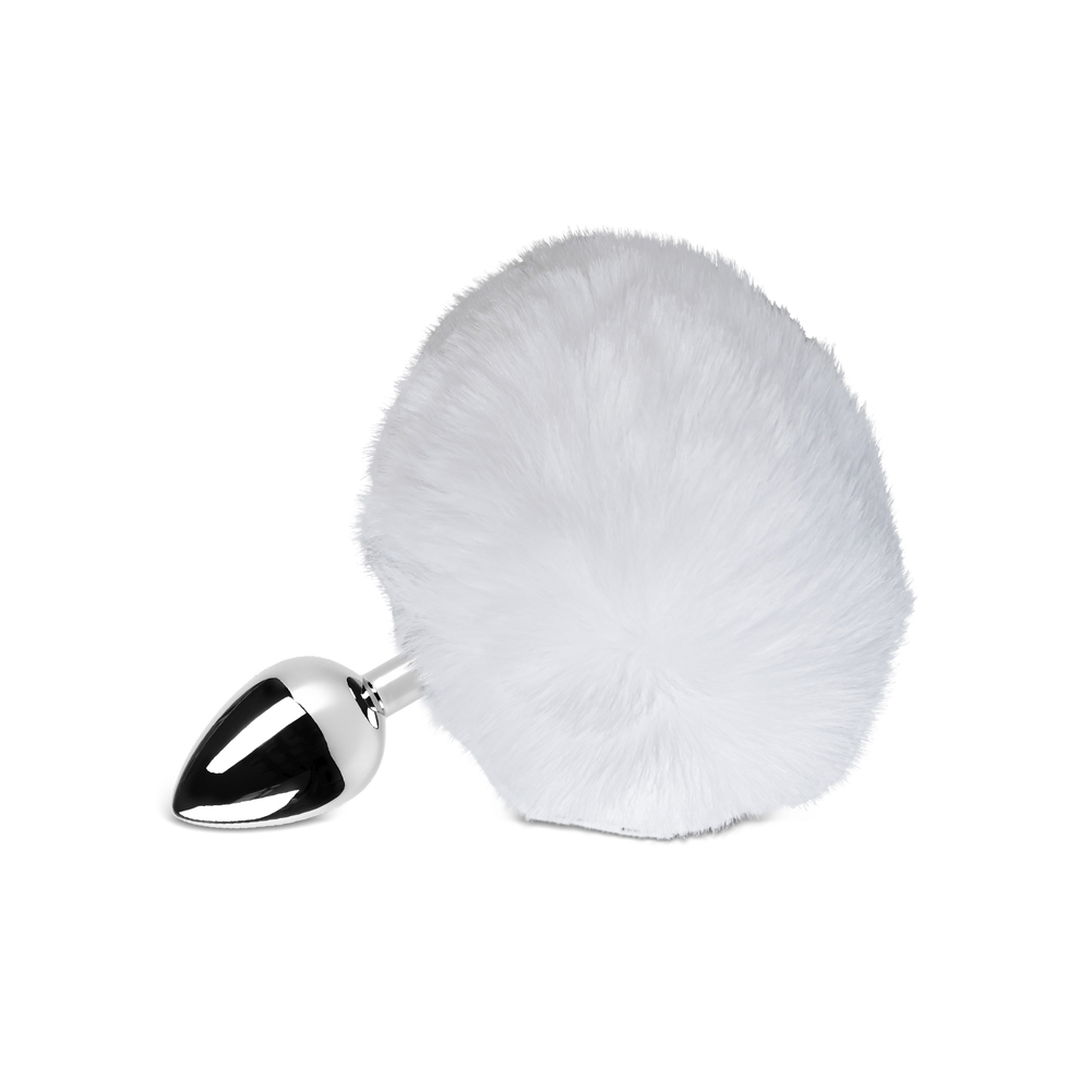 Bunny Tail Metal Plug - White - Image 3